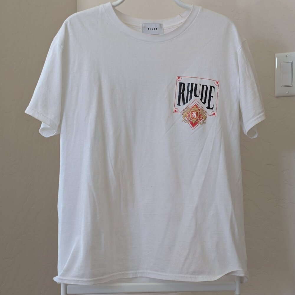 Rhude White Tee– Medium – Good Condition